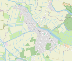 Karte von Barum in der Nähe von Bardowick, das Einsatzgebiet von Möbeltaxi Lüneburg