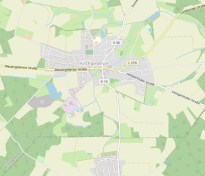 Karte von Kirchgellersen im Raum Reppenstedt, Einsatzgebiet von Möbeltaxi Lüneburg
