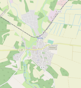 Karte von Neetze bei Bleckede, Einsatzgebiet von Möbeltaxi Lüneburg