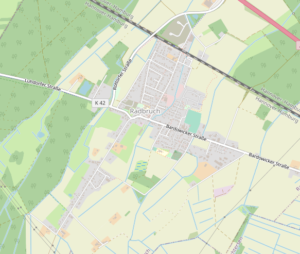 Karte von Radbruch nahe Bardowick als Einsatzgebiet von Möbeltaxi Lüneburg