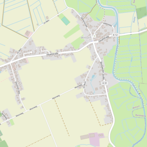 Karte von Wittorf nahe Bardowick, Einsatzgebiet von Möbeltaxi Lüneburg